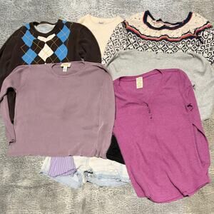 Womens Preppy Knit Bundle of 5